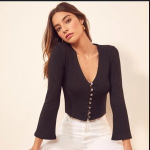Reformation Gellar Knit Top